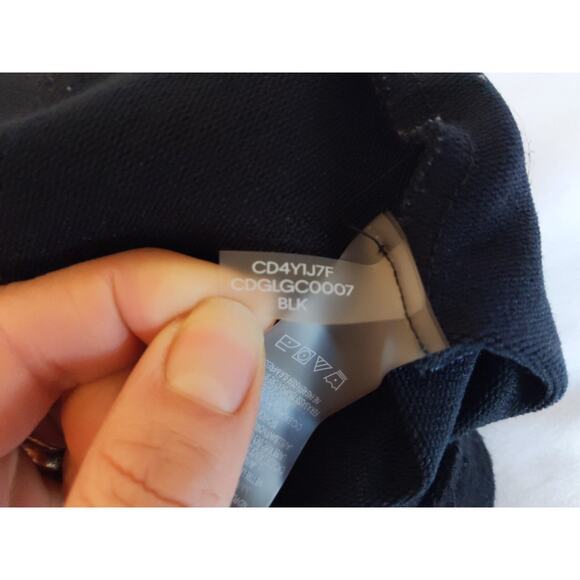 Calvin Klein Womens S Black Romper V Neck Sleeveless Drawstring Pockets - Picture 7 of 13